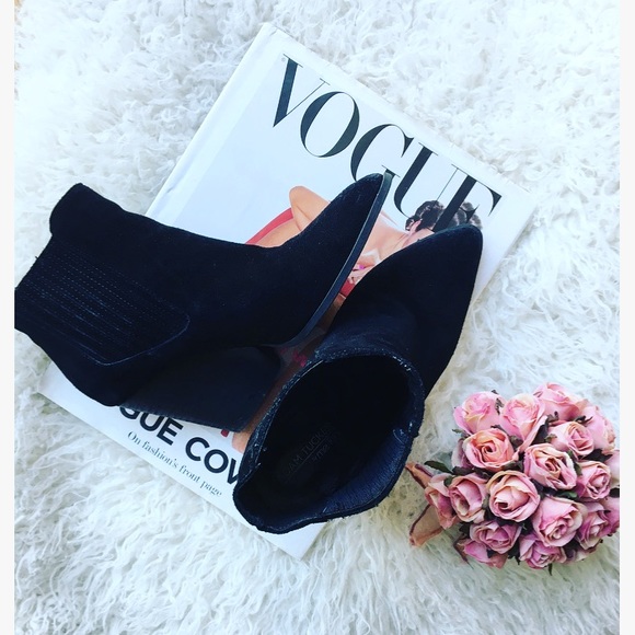 SALE 🧡Adam Tucker • Genuine Black Leather Western Bootie - Picture 1 of 9